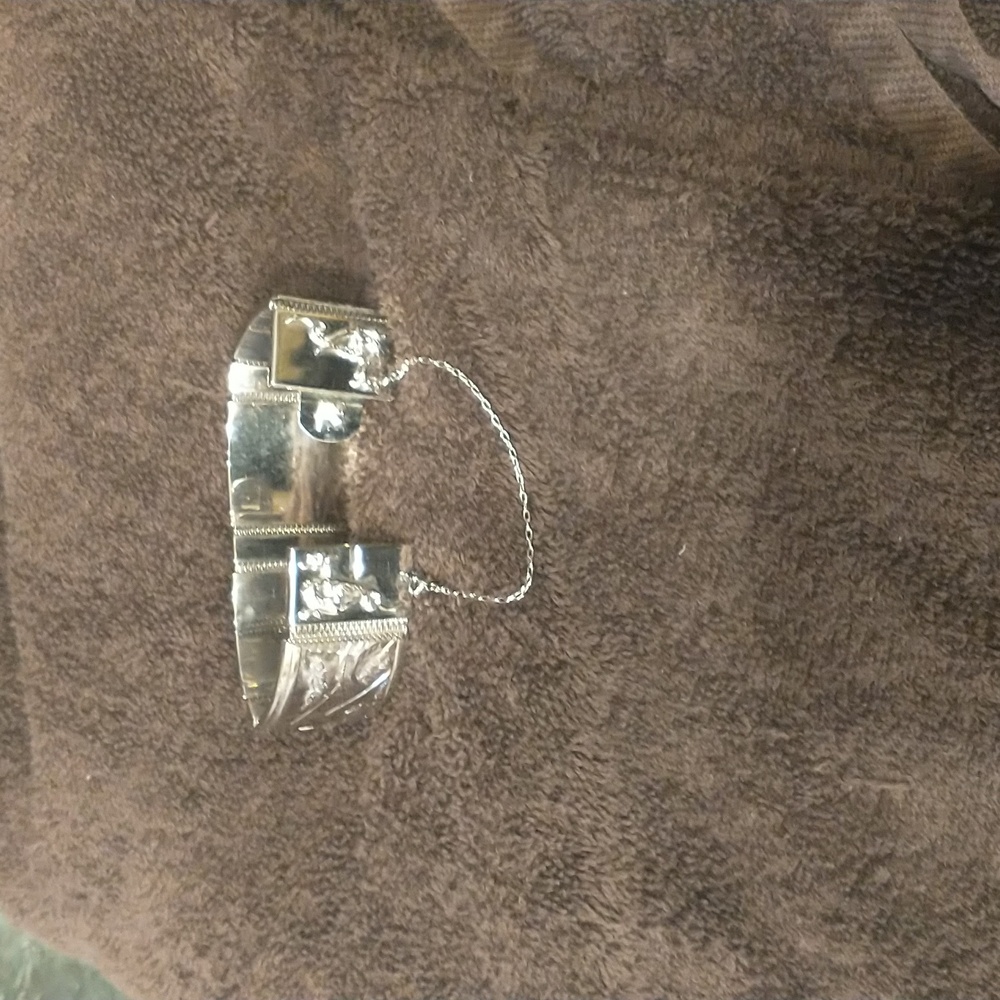 Whiting and Davis 1950's panel bracelet - Picture 8 of 10